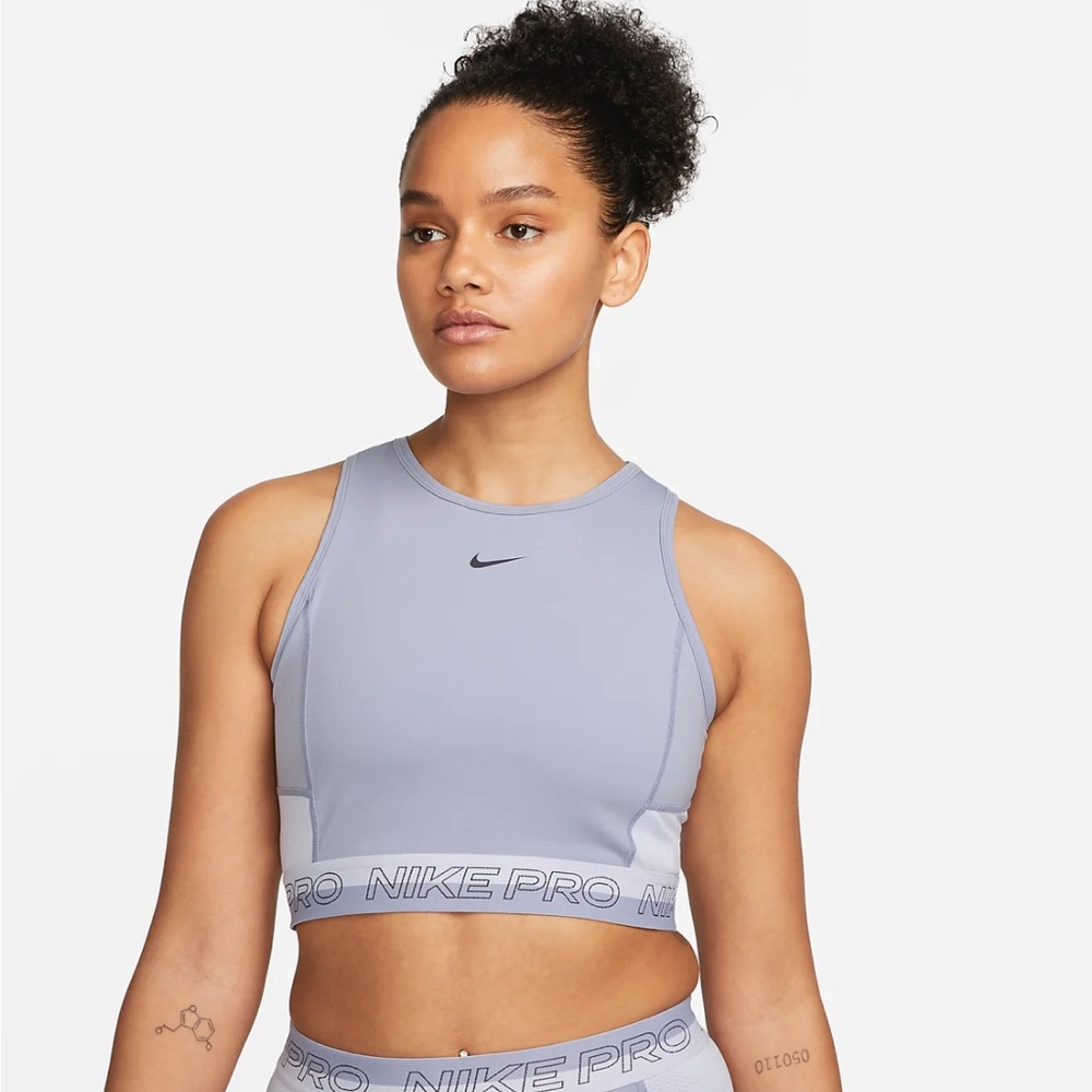 WOMENS NIKEPRO DRI FIT CROPPED TRAINING TANK TOP